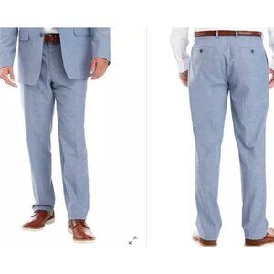 Crown & Ivy Linen Blend Suit Dress Pants Men Size 34 x 30 NWT Motion Flex